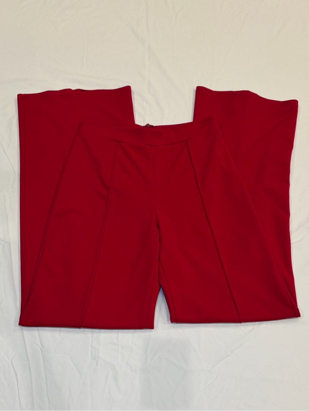 Women's Red Wide Leg Dress Pant Size Medium/Large